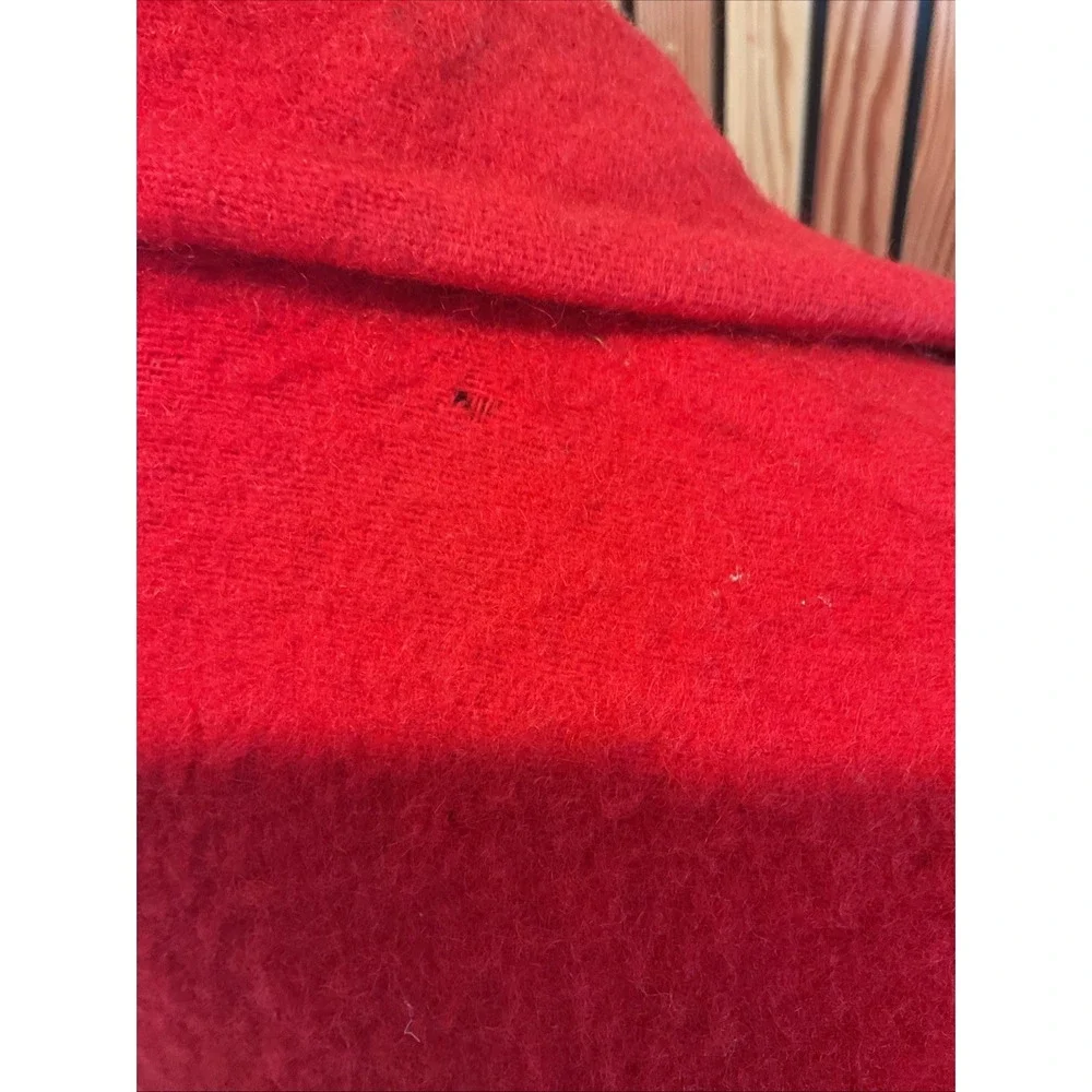 Vintage Berkray Red Wool Duffle‎ Coat Womens Sz 40 Large Toggle Classic